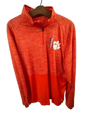 Augusta Sportswear 1/4 Zip Size Large Clemson TIgers Shadow Heather Pullover NEW - Image 1 of 4