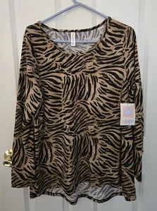 Lularoe Lynnae XL New w/ tags Animal Print Tiger Unicorn so cute - Picture 1 of 4