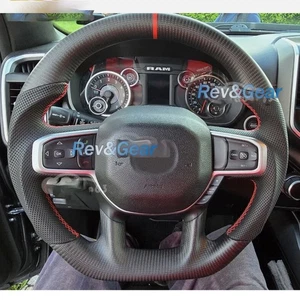 Volante térmico personalizado de fibra de carbono mate para Dodge Ram 1500 TRX 19-25 - Imagen 1 de 12