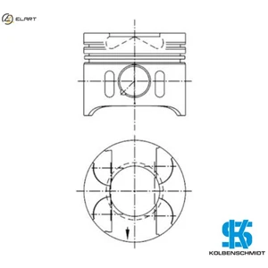 1x PISTON 97482600 STD FOR OM646.961/962/963/951/982/985/983/981/984/966 2.1L - Picture 1 of 10