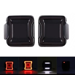 For Jeep Wrangler JK 2007-2017 LED Tail Lights Rear Brake Running Recerse Lights - Picture 1 of 6