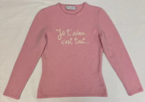 Richard Grand Pink Cashmere Crewneck Made in Italy - Picture 1 of 10