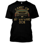 New Anthony Carry On My Wayward Son Sunset Vintage T-Shirt M-2XL