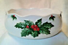 Vintage Mary Ann Baker Ceramic Christmas Holly Bowl