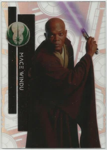 Star Wars High Tek 2015 ~ FORM 1 PATTERN 2 Base Card #39 Mace Windu - Picture 1 of 1