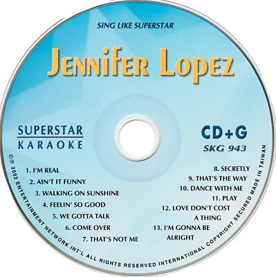 JENIFER LOPEZ VOL II Karaoke SKG-943 SuperStar CD+G New In Sleeves - Image 1 of 2