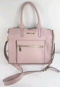 STEVE MADDEN Pink Blush Shoulder Bag Tote Bag Pebbled Dusty Rose - Picture 1 of 10