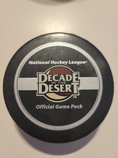 Vintage Decade in the Desert Game Puck Phoenix COYOTES NHL Official