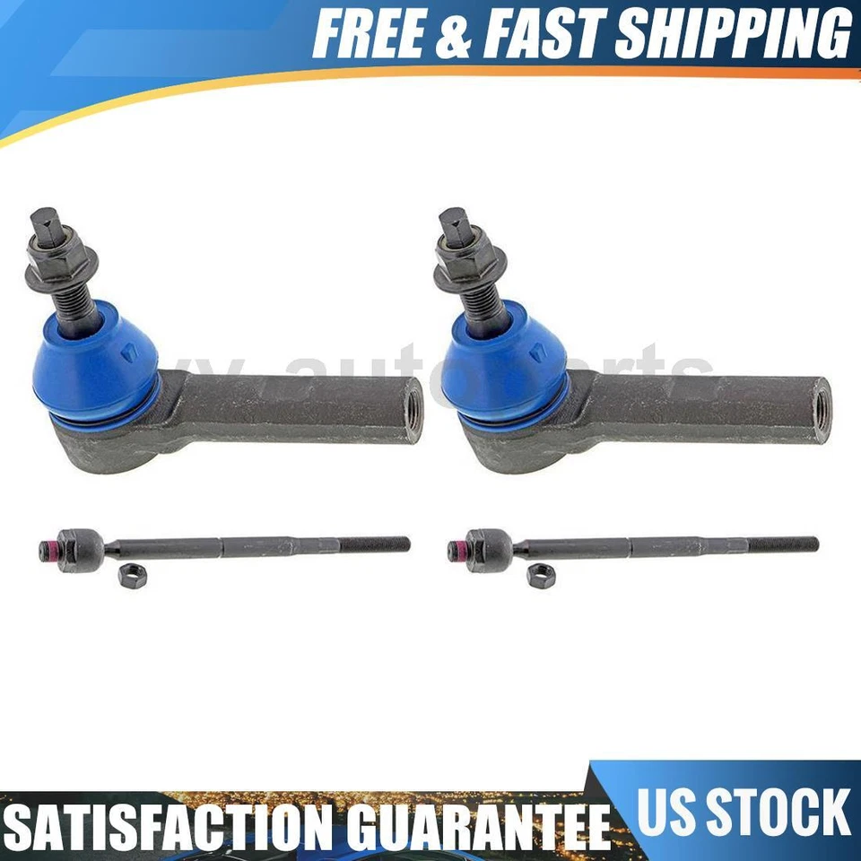 Mevotech 4 Front Tie Rod End Fits 2006-2010 Dodge Charger 2005-2008 Dodge Magnum - Image 1 of 4