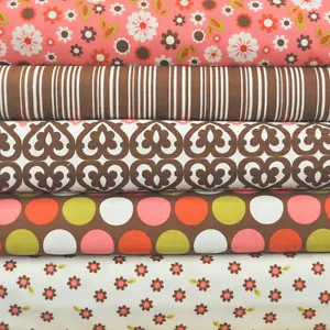 Indian Summer Pink 5 Fabric Fat Quarters by Zoe Pearn for Riley Blake, 1.25 yd - Picture 1 of 1