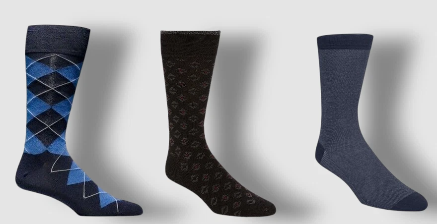 Cole Haan Hombre Azul Vestido 3 Pares Microfibra Tejido Plano Crew Calcetines Zapato 7-12 Foto 1 de 1