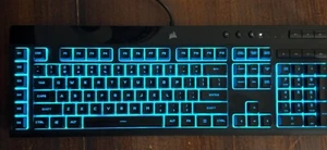CORSAIR K55 RGB PRO Dynamic RGB Backlighting - Six Macro Keys - Picture 1 of 22