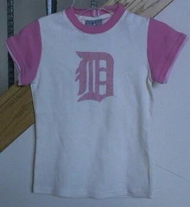 Detroit Tigers Girls Layered Style T-Shirt - Picture 1 of 4