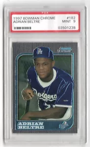 Adrian Beltre Rangers 1997 Bowman Chrome #182 Rookie Card Rc PSA 9 come nuova x238 - Foto 1 di 2