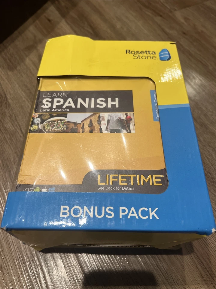 Rosetta Stone Spanish Bonus Pack Bundle Lifetime Online Access + Grammar Guide + - Image 1 of 4