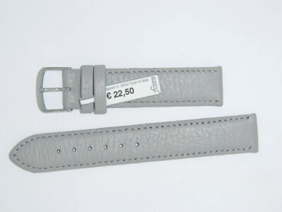 Ремешок для часов FLUCO из натуральной оленьей кожи 18 мм серый «Terra-Hirschleder» - Изображение 1 из 3