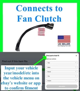 fits Nissan Titan Armada QX80 Fan Clutch Wiring Harness Connector Plug Pigtail - Picture 1 of 1
