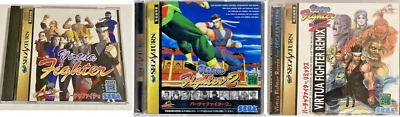 VIRTUA FIGHTER 1,2, REMIX SEGA SATURN FIGHTING CLASSIC VERSION RETRO GAME TESTED - Image 1 of 4