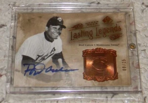 Rod Carew - 2005 Upper Deck: Legendary Cuts - Lasting Legends Autograph #09/25 - Picture 1 of 2
