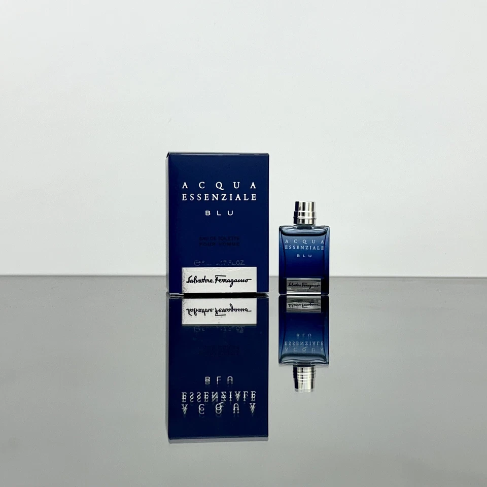 ACQUA ESSENZIALE BLU por S-FERRAGAMO Hombres 5 ml-0,17 oz EDT Splash TAMAÑO DE MUESTRA (C75 Foto 1 de 1