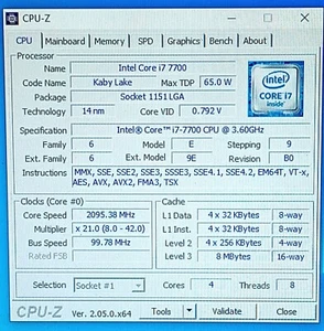 Intel Core I7-7700 Quad-core 3.6GHz 8MB Kaby Lake LGA 1151 CPU SR338 Processor - Picture 1 of 2