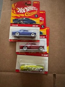 Hot Wheels Lot 3x Classics Series 3 Shoe Box / Series 2 49 Merc G1 - Picture 1 of 1