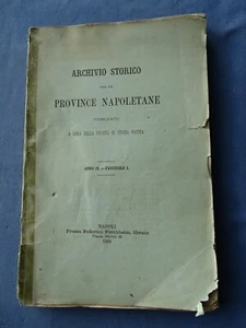 ARCHIVIO STORICO PROVINCIE NAPOLETANE-NAPOLI 1884-GIUSTIZIATI TUMULTI MASANIELLO - Picture 1 of 3