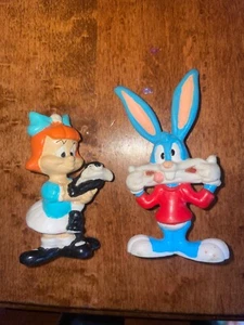 Vintage Tiny Toons Adventures ELMYRA DUFF & Buster PVC Figur 2,5" 1990 Applause - Bild 1 von 4