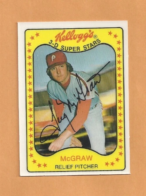 1981 Kellogg's 3-D Super Stars Tug McGraw Phillies # 37 - Image 1 of 1