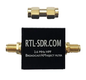 Broadcast AM Reject High Pass Filter 2.6 MHz HPF by RTL-SDR Blog - Picture 1 of 2