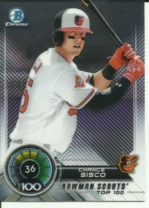 2018 Bowman Scouts Top 100 Chance Sisco card # BTP-36 Baltimore Orioles - Picture 1 of 1