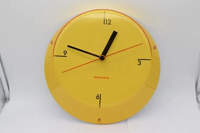 Reloj de Pared Bugatti Glamour Lila Genuino Diseño ANDREAS SEEGATZ ~ Amarillo Foto 1 de 4