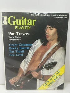 GUITAR PLAYER January 1980 PAT TRAVERS Grant Geissman Bucky Barrett Pat Thrall - Picture 1 of 3