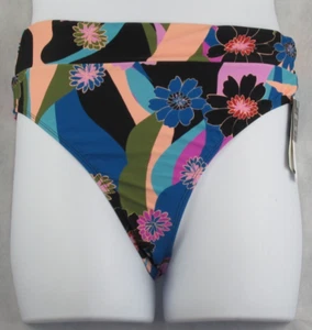 Salt + Cove Juniors High-Waisted Bikini Bottom Swimsuit, Floral Multi, XL - Picture 1 of 2