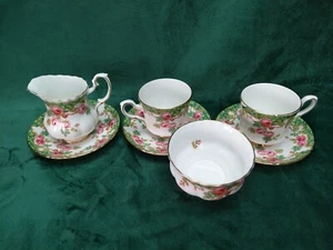 Green Olde English Garden ROYAL STAFFORD Replacment Teacup Saucer Creamer - Picture 1 of 24