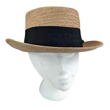 Churchill Ltd Vintage 1950’s Italian Capper & Capper Panama Leghorn Straw Hat