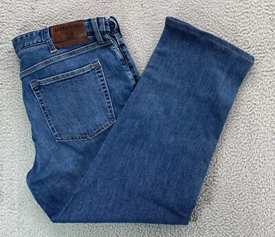 $70 New Lands' End Men's Trad Fit CW 5 Pocket Stretch Denim Jeans Blue 37x29 - Image 1 of 4