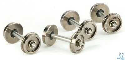 NEW Walthers Proto 36 Turned Metal Wheelsets w/Metal Axles (100) HO FREE US SHIP - Image 1 of 2