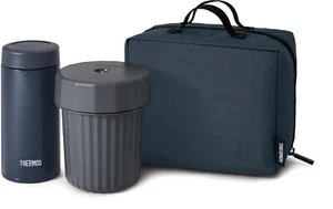 THERMOS Bento Box Noodle Container Navy For Both Hot and Cold Insulation - Picture 1 of 7