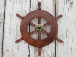 Nautical Ship Wheel Classic Design Boat's Wheel 6" Inches - Picture 1 of 4