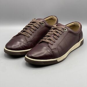 Cole Haan Shoes Men’s 7 M Leather Burgundy Red Tennis Sneaker Quincy Cap Toe