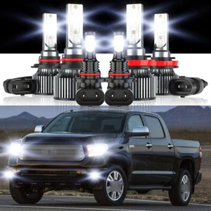 6X 9005 H11 9145 LED Headlight Hi-Lo Beam+Fog Light For Toyota Tundra 2007-2013 - Bild 1 von 20