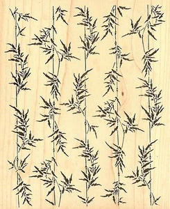 Bamboo Crops Background Large Wood Mounted Rubber Stamp JUDIKINS 2549J New - Picture 1 of 1