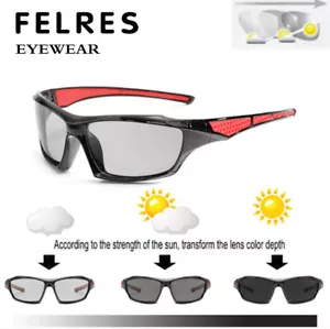 Gafas de sol polarizadas fotocromáticas para hombres al aire libre conducción montar pesca gafas nuevas - Imagen 1 de 17