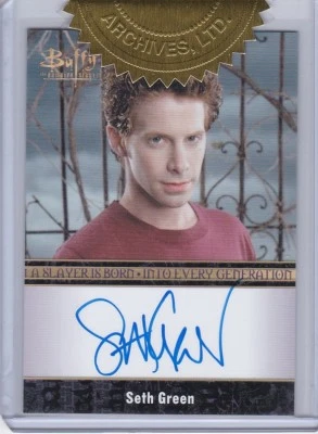 BUFFY THE VAMPIRE SLAYER ULTIMATE COLLECTOR'S SET 3 SETH GREEN AS OZ AUTOGRAPH 3 - Image 1 of 2