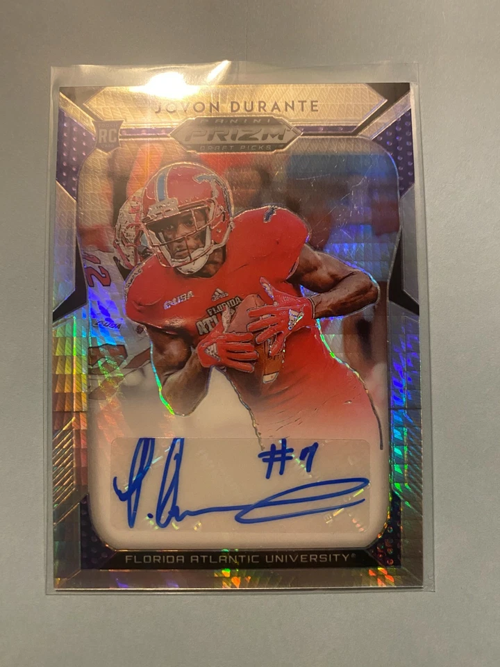 A22,130 - 2019 Panini Prizm Draft Picks Autograph Prizms #255 Jovon Durante/75 - Image 1 of 1