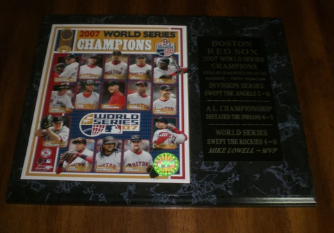 2007 BOSTON RED SOX WORLD SERIES CHAMPIONS COLLAGE PHOTO PLAQUE Cover