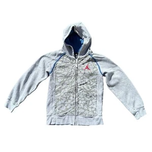 Nike Air Jordan Elephant Hoodie Sweatshirt Full Zip Long Sleeve Kids M 10-12 Yrs - Picture 1 of 12