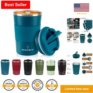 12oz Travel Mug - Double Walled Stainless Steel - Leakproof Lid - Hot and Cold - Picture 1 of 11