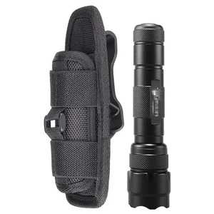 360 ° Giratorio Nylon Molle Linterna Soporte Cinturón Funda Linterna Estuche Bolsa - Imagen 1 de 16